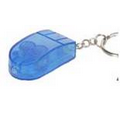 Key Ring, Lighted, Mouse Shape - Translucent Blue